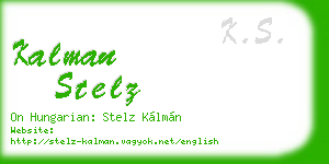 kalman stelz business card