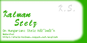 kalman stelz business card